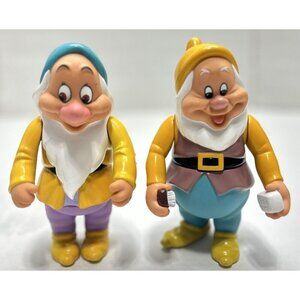 1992 Mattel Walt Disney Snow White and the Seven Dwarfs Color Changing Figures
